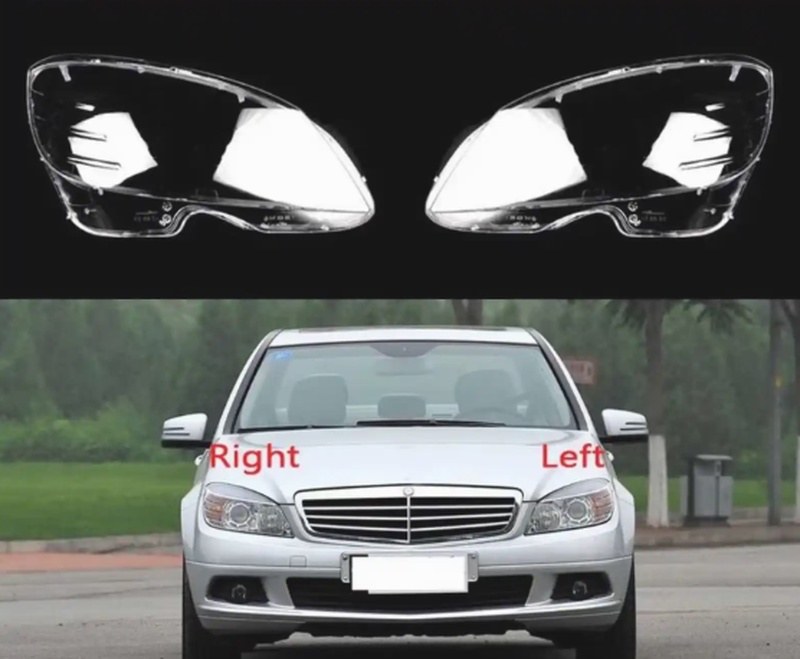 Стекло фары Mercedes C W204 2006-2011